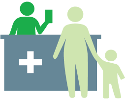 Patients and visitors icon