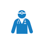 Consultation icon of a doctor