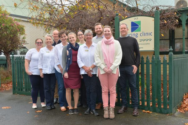 Ballarat Hearing clinic staff smiling and standing outside clinic