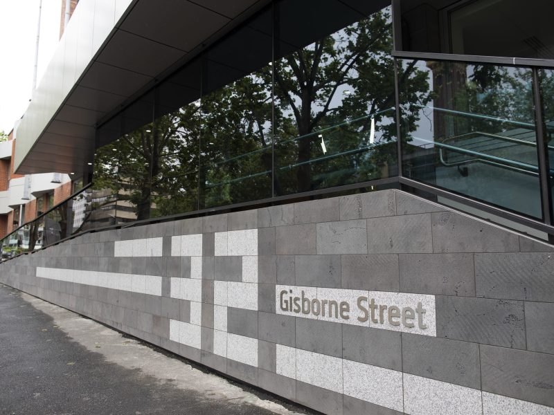 An image of the new entryway to the Gisbourne Street access