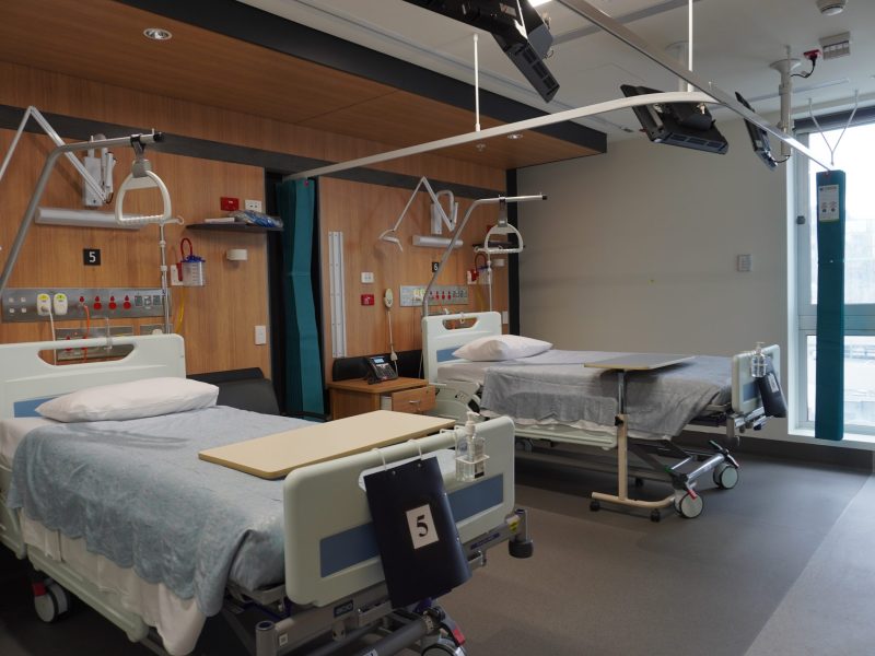 Our new Inpatient ward featuring 2 hospital beds