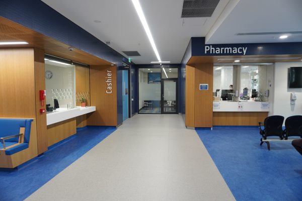 Our new Pharmacy and Cashier location side by side next to Gisborne Street Entrance.